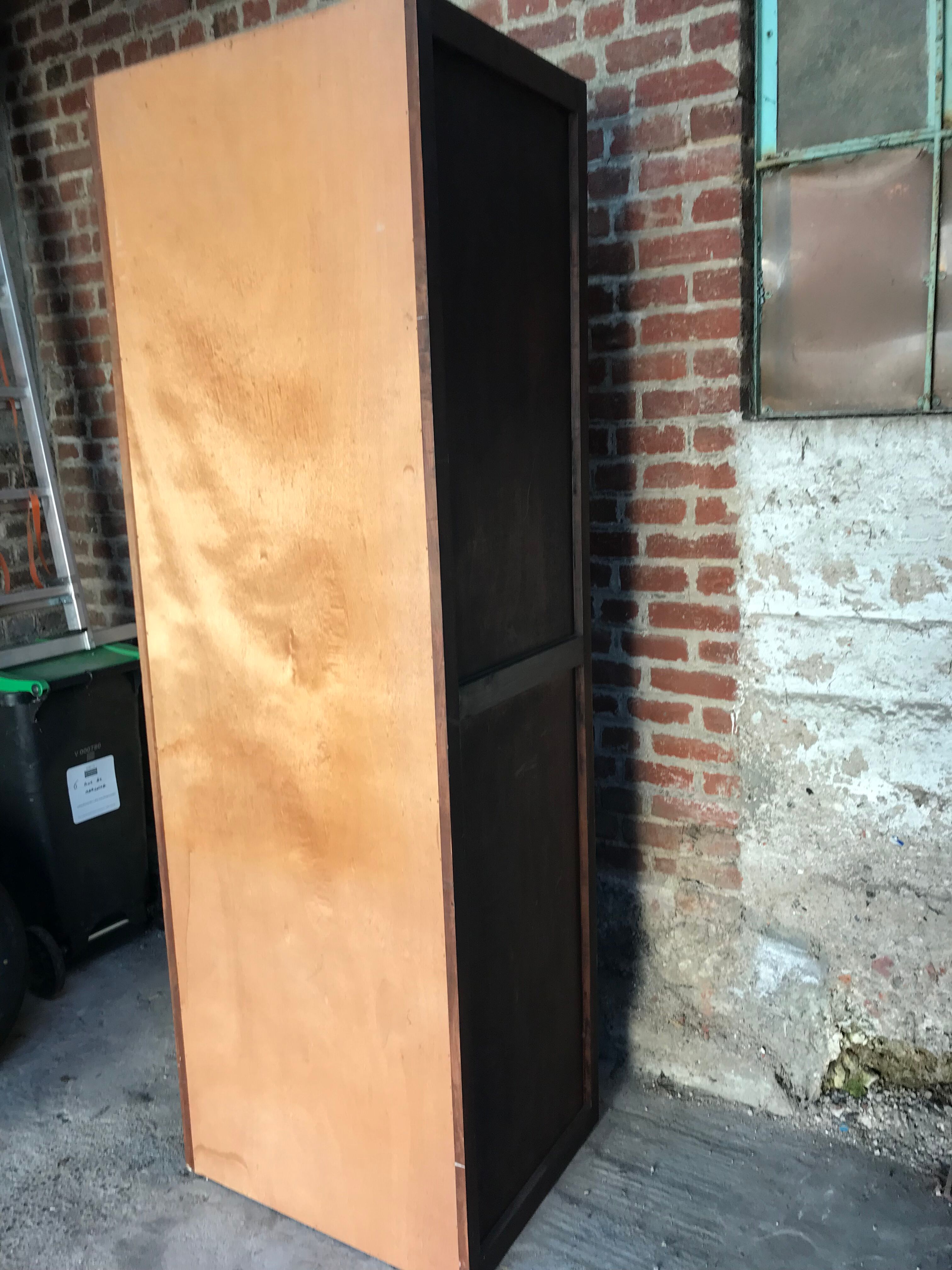 Old wooden boarding school cloakroom