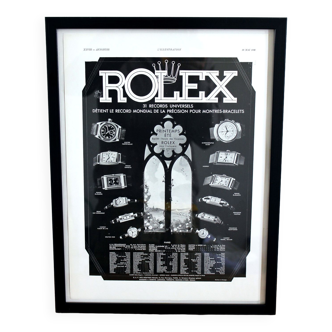 Rolex watch - old advertising poster 1930