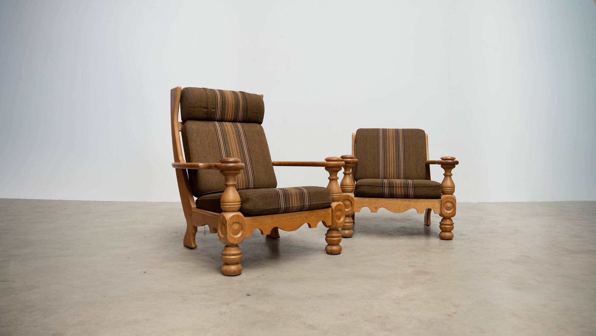 Danish high back lounge chair