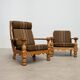 Danish high back lounge chair