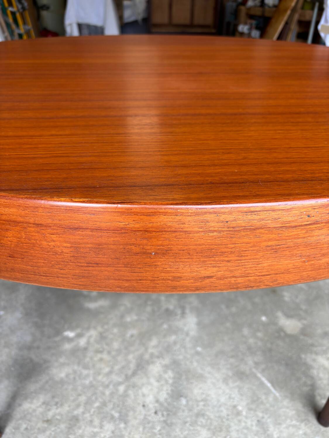 Vintage teak round table