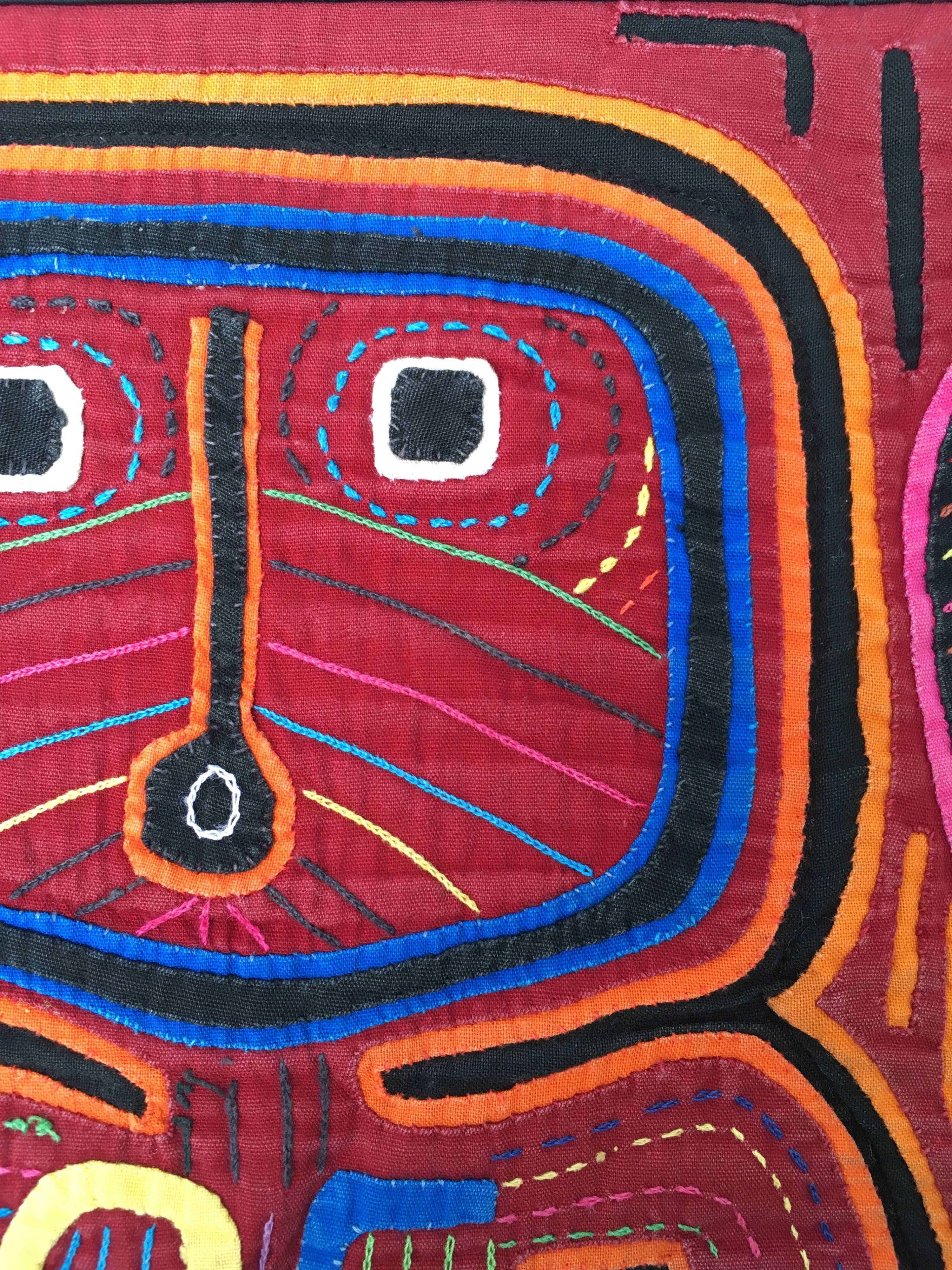 Textile painting mola from Panama