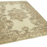 Handwoven Decorative Anatolian Beige Carpet 171 cm x 230 cm