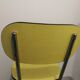 Chaise Formica jaune vintage