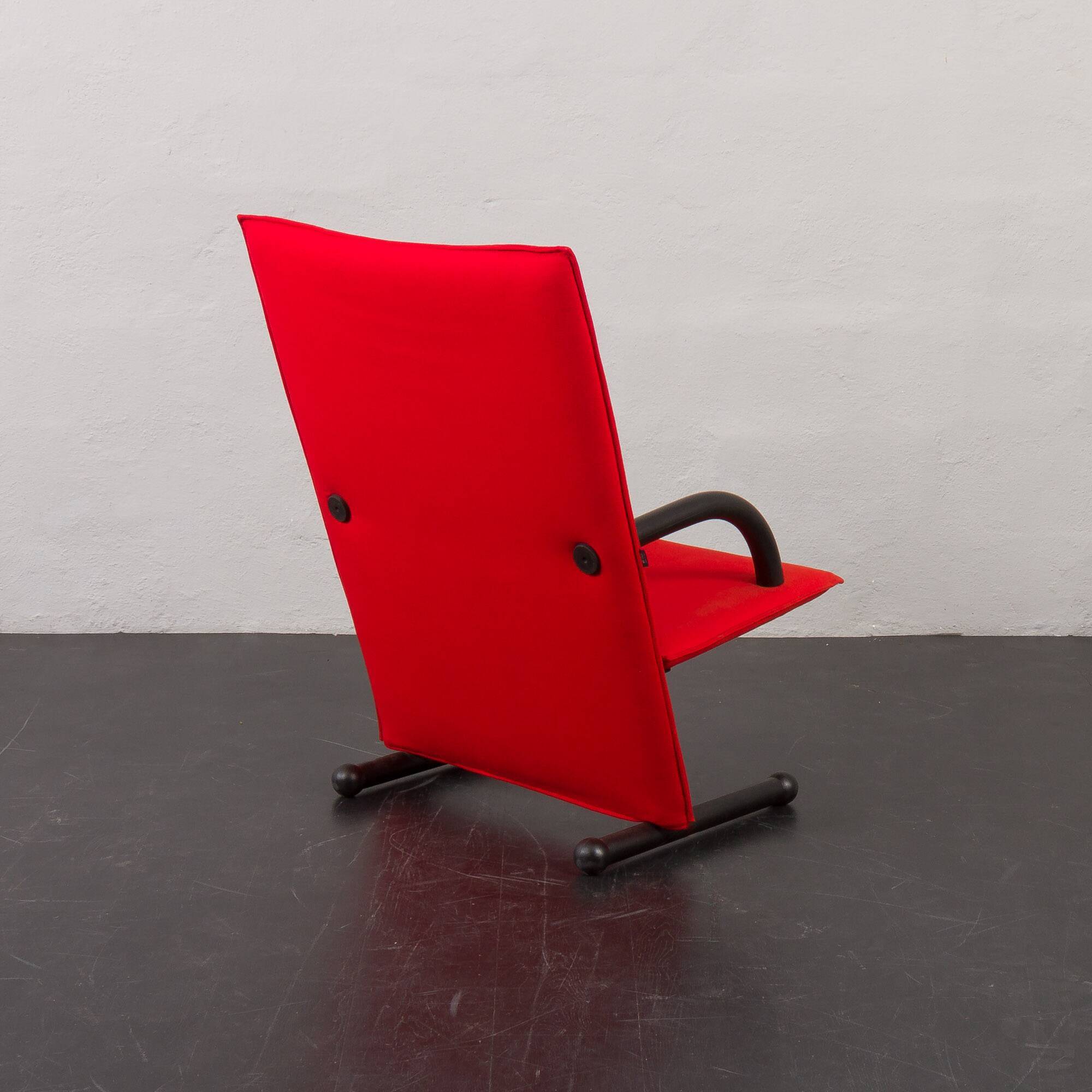 “T-line” high back lounge chair by Burkhard Vogtherr for Arflex, Italy 1980