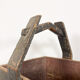 Antique wooden harvest bucket high
