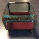 Art Deco jewelry box in beveled glass