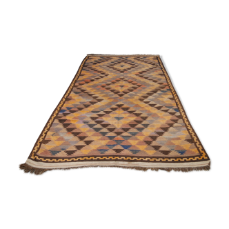 Old oriental carpet kilim 346 x 184 cm