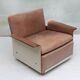 1960s chair leather brown, Dieter Rams