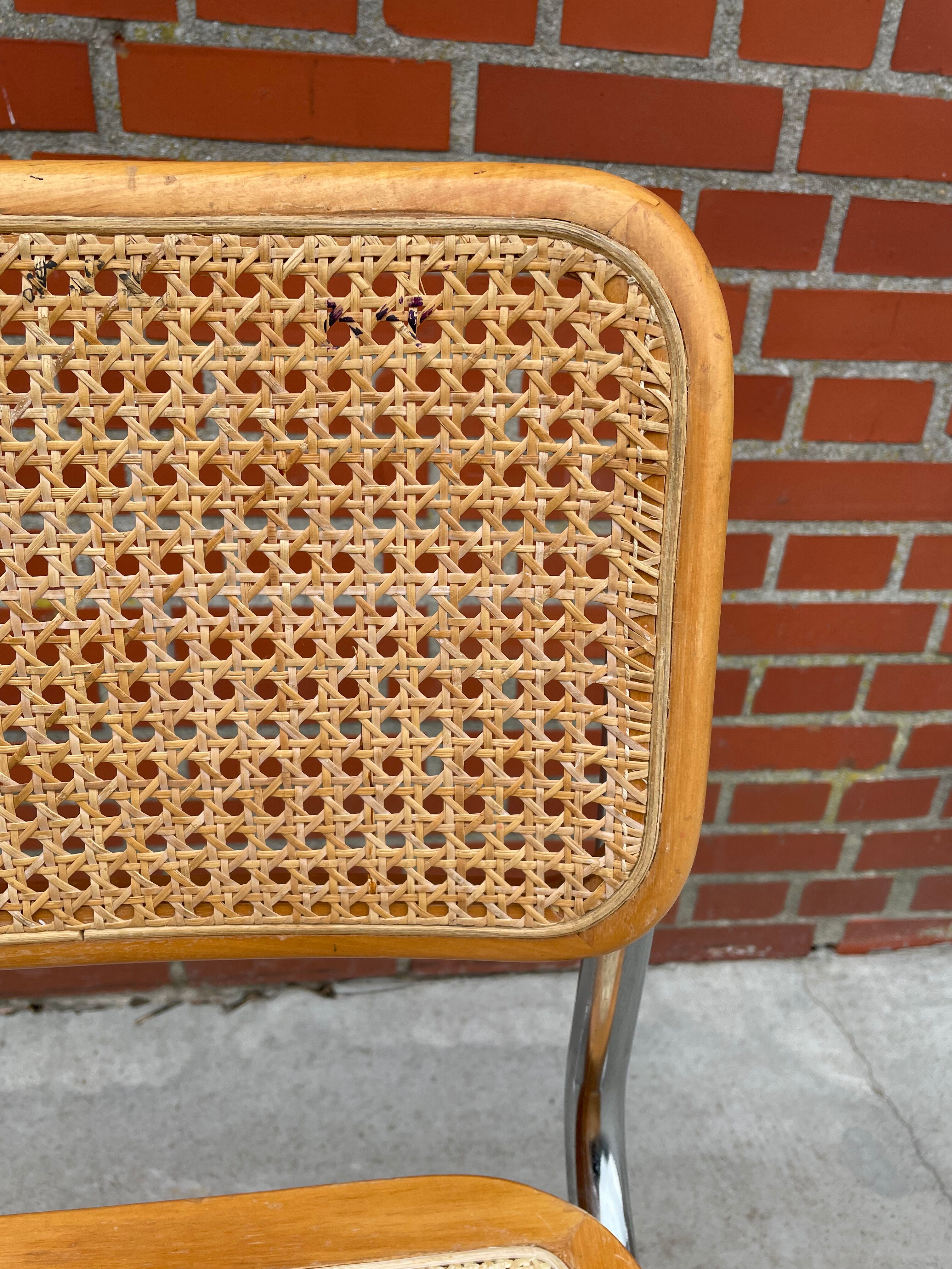 Cesca design chair b32 model in chrome