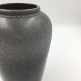 Brown and light grey ceramic vase
