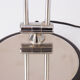 Midcentury black & chrome canopy lamp