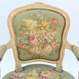 Louis XV style convertible armchair