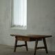 Dining table / desk in primitive French pine from the 18th century with a drawer.