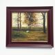 S. Vilata : Huile " Paysage d' Automne " vintage 70