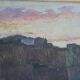 Marius Reynaud painting "Algerian Coast at Sunset"