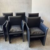Set of 6 Break 401 chairs by Mario Bellini for Cassina