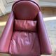 Pair of Lyra armchairs – Renzo Frau for Poltrona Frau – burgundy leather