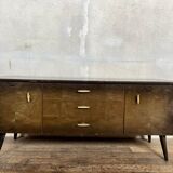 Meuble TV/hifi enfilade vintage moderniste Français