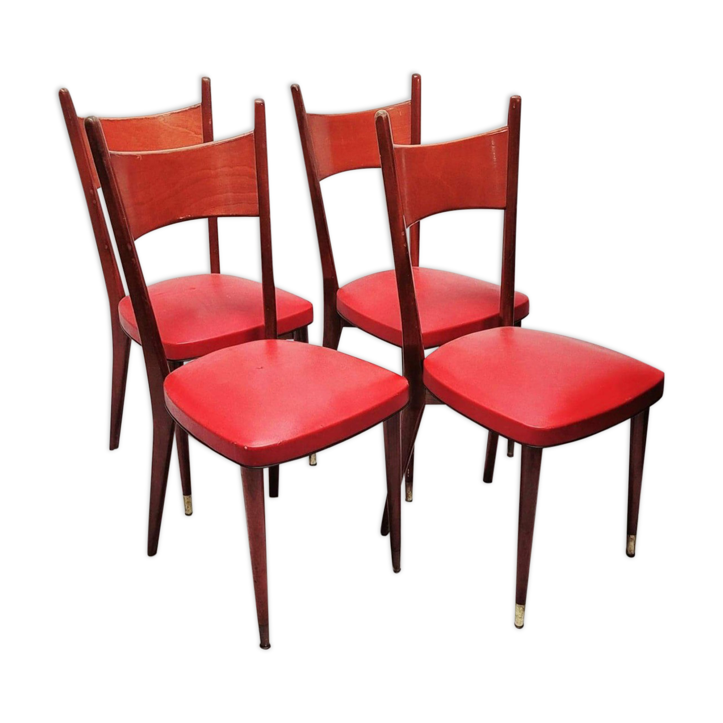 4 scandinavian vintage chairs