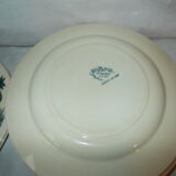 Lot of 8 flat plates iron earth Sce Maurice