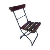 Chaise pliante bistrot années 30