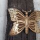 Vintage brass butterfly
