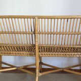 Rattan bench