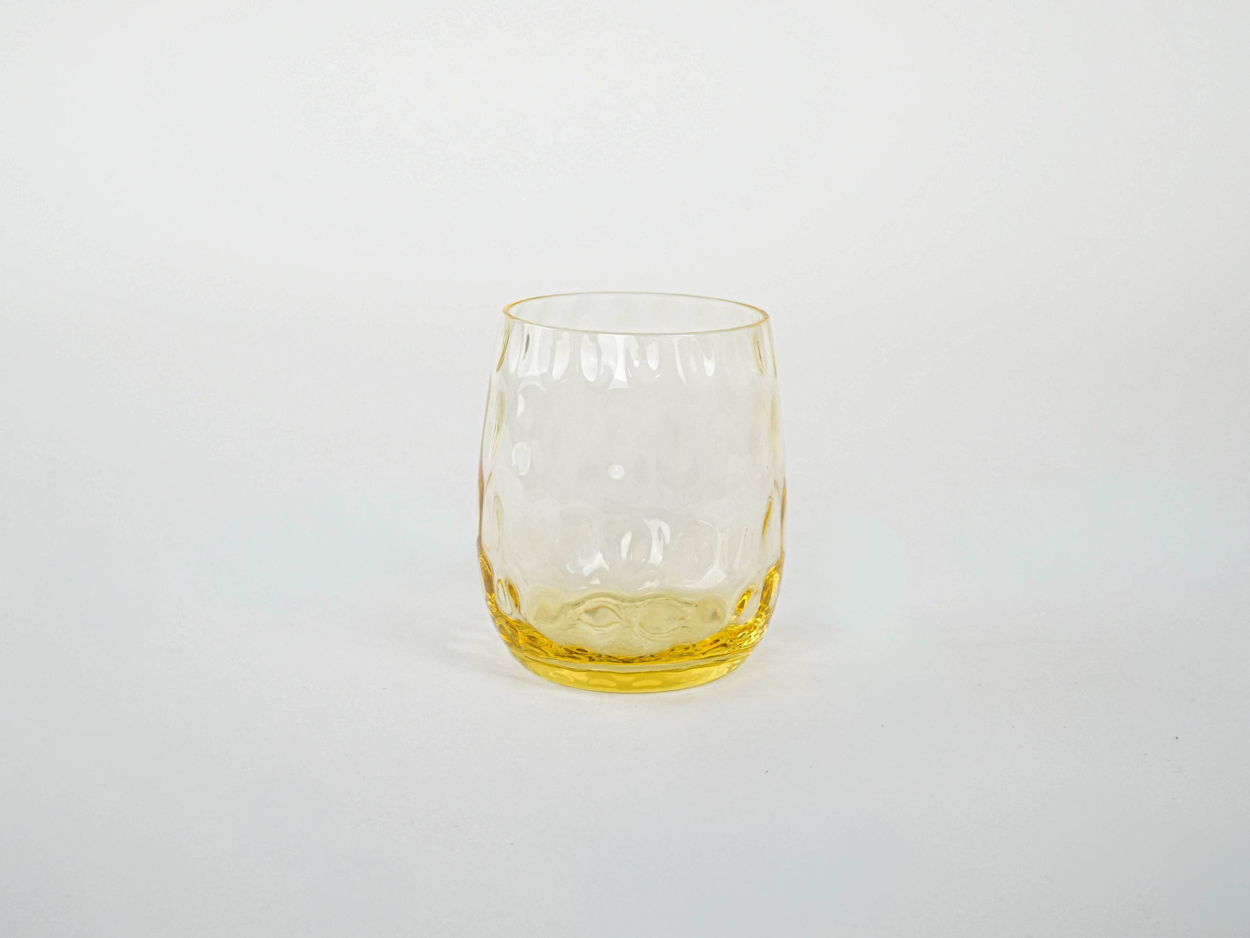 Set of six glasses, Italian design, 1970s, made in Italy
