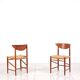 Ensemble de 4 chaises à repas en teck par Peter Hvidt & Orla Molgaard-Nielsen