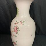 Chine, ancien grand vase en porcelaine polychrome fin xixème
