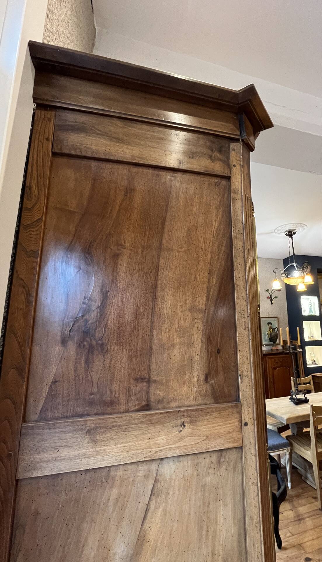 19th-century Vendée wedding armoire in walnut