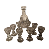 Digestif Service Crystal Baccarat - Harcourt Model (Decanter + 8 Glasses)
