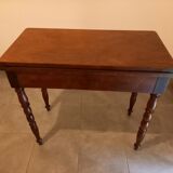 Massive mahogany game table