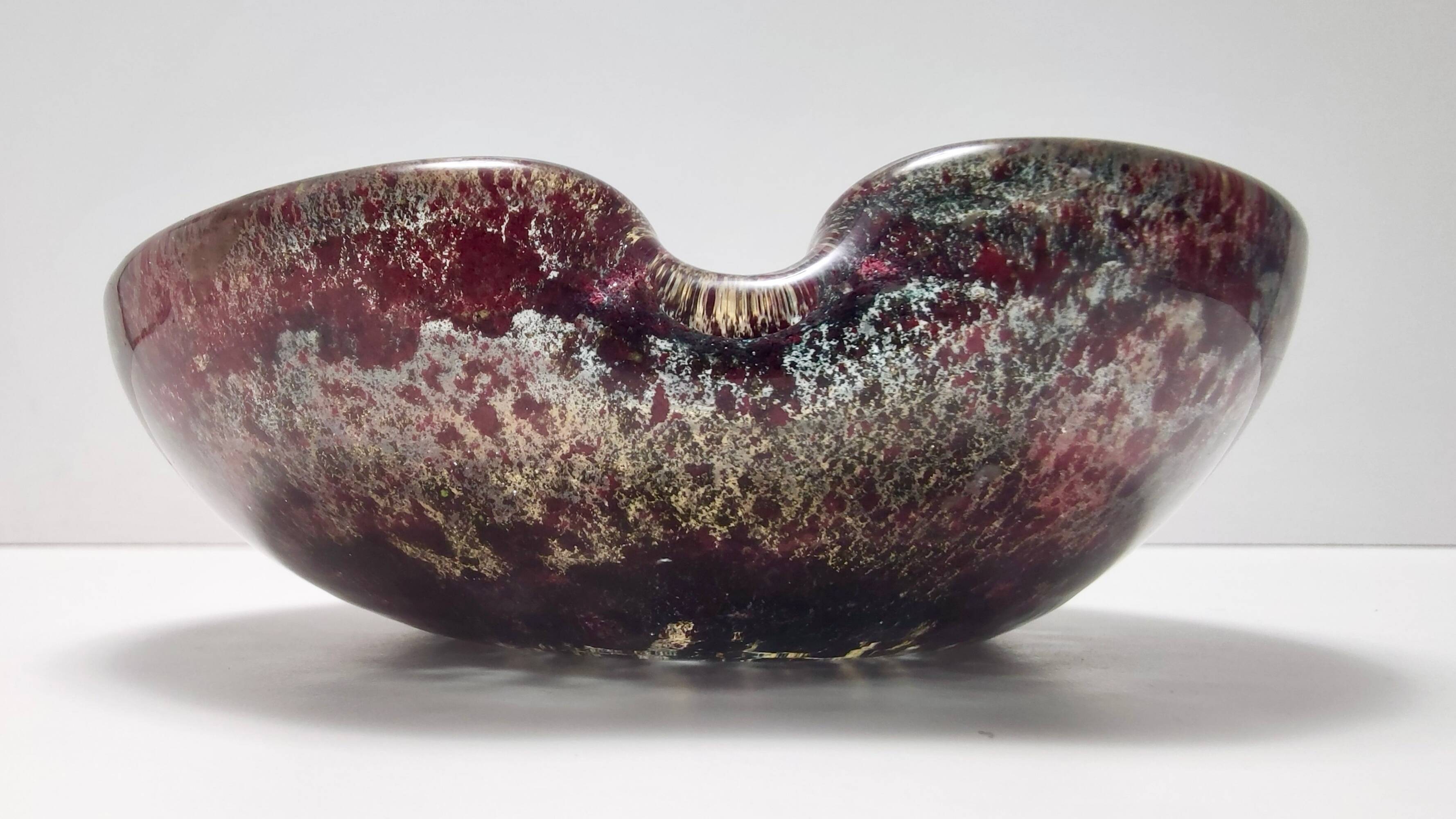 Purple Murano Glass Ashtray-Catchall by Ercole Barovier mod. "Porpora"
