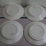 Set of 4 flat plates