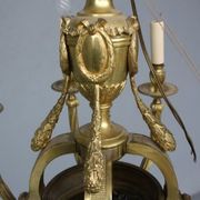 Louis XVI style gilt bronze chandelier