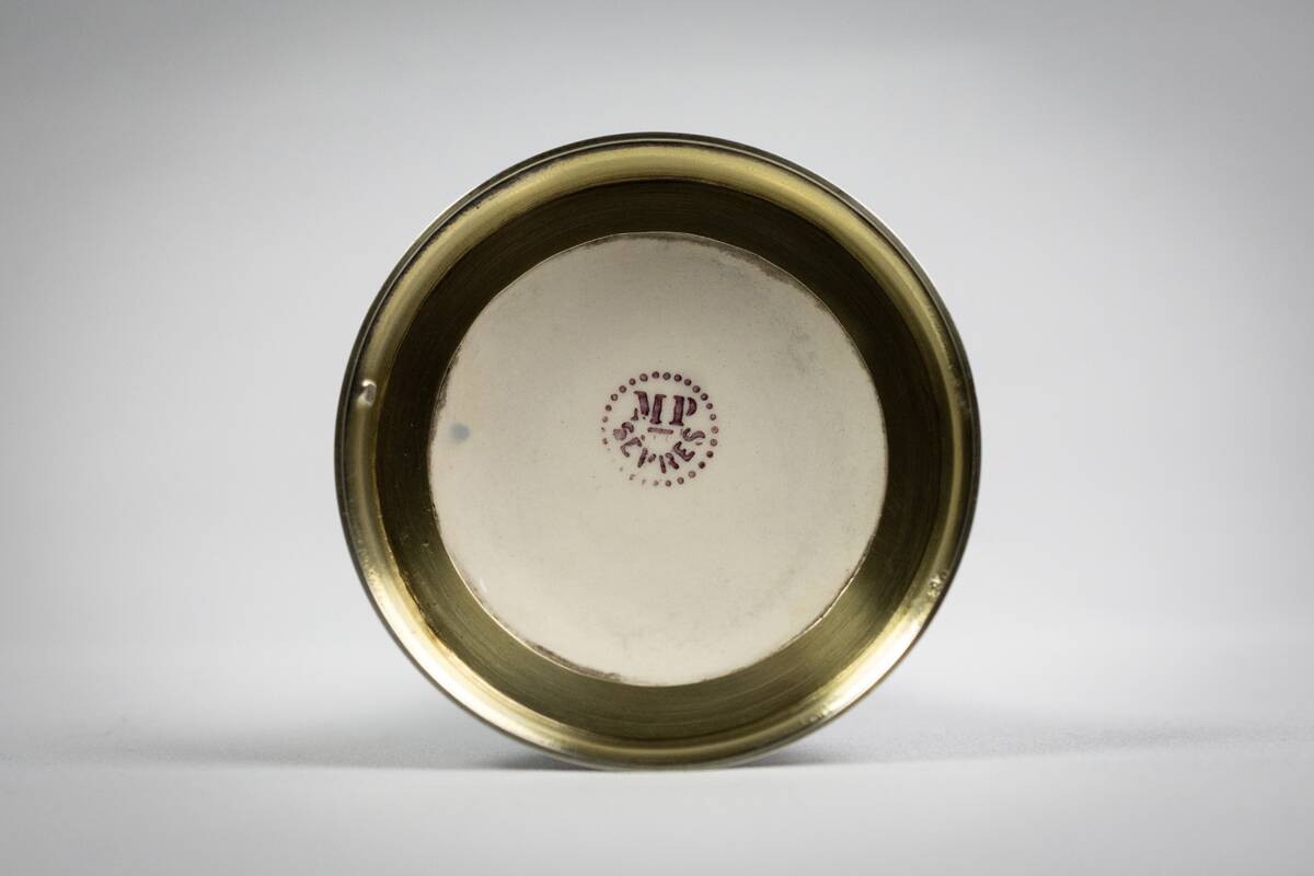 Porcelain and silver soliflore vase, 1st grade - Paul Millet, early 20th century