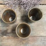 Trio de verres en grès Digoin