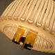 limburg mid century PENDANT LIGHT model P 239 a 4168 glass and brass 1960s