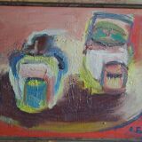Antoine Ferrari (1910 1995) Still life Oil painting on canvas