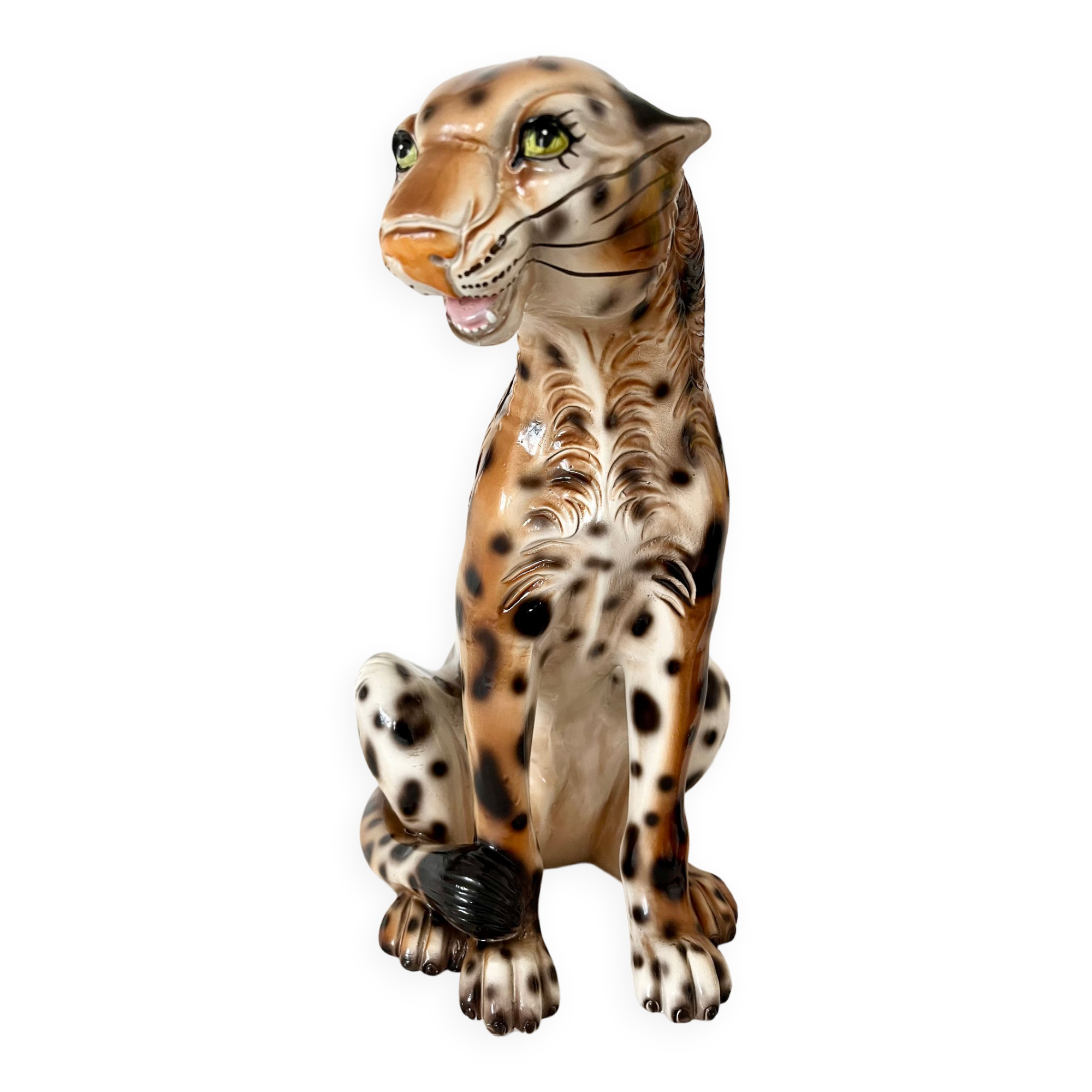 Vintage ceramic leopard