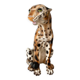 Vintage ceramic leopard