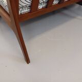 Banquette canapé 3 places scandinave Arne Wahl Iversen pour Komfort en teck