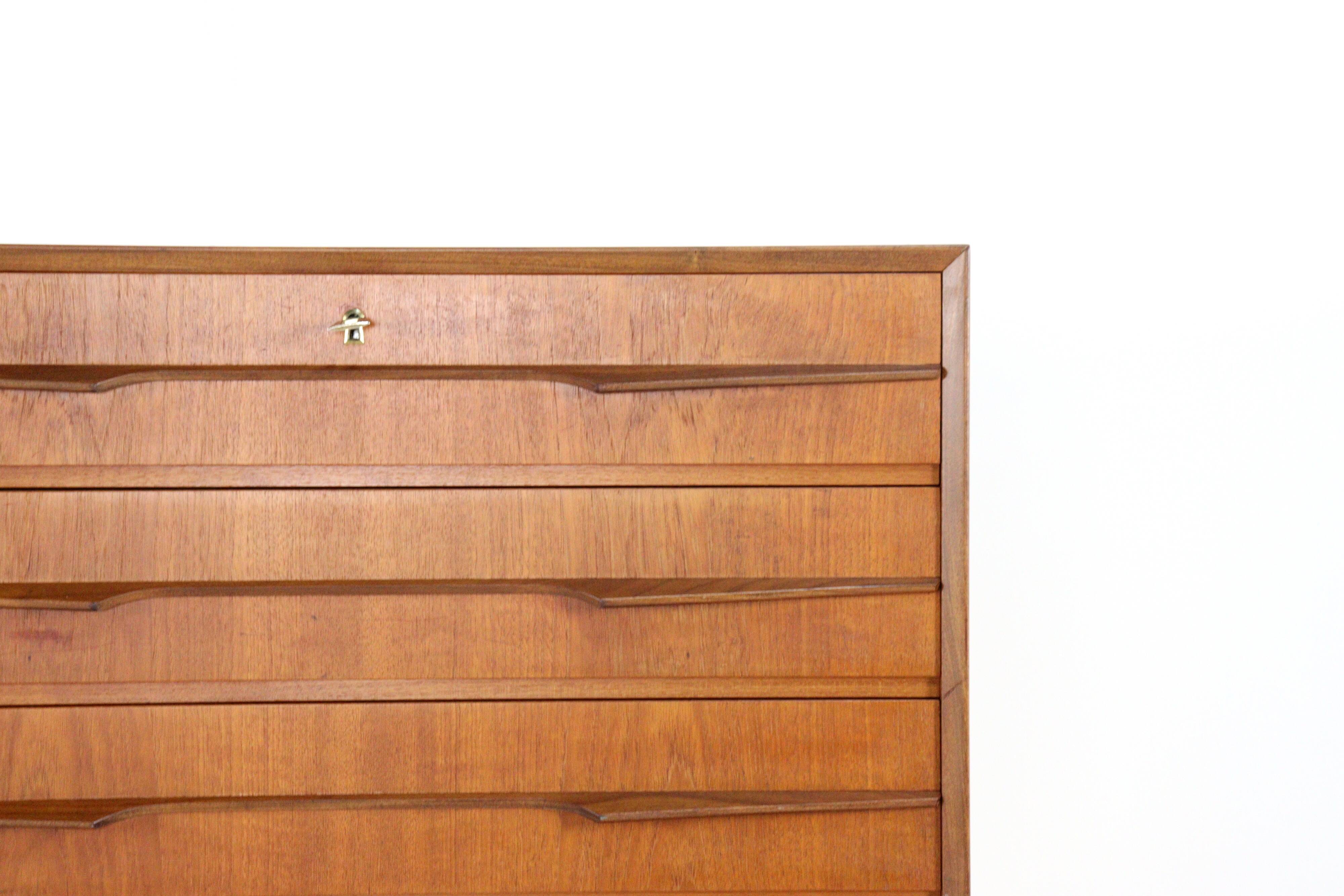 Large Danish 'Olsted' chest of drawers in teak