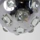 Oscar Torlasco. Chrome-plated metal "satellite" chandelier. 1970s.