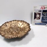 Chiseled and Embossed Cast Bronze Centerpiece / Bowl, Italy
