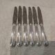 6 silver-plated dessert knives by Christofle Albi, 19.8cm