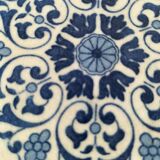 Large antique Gien earthenware dish – braided border – late 19th century