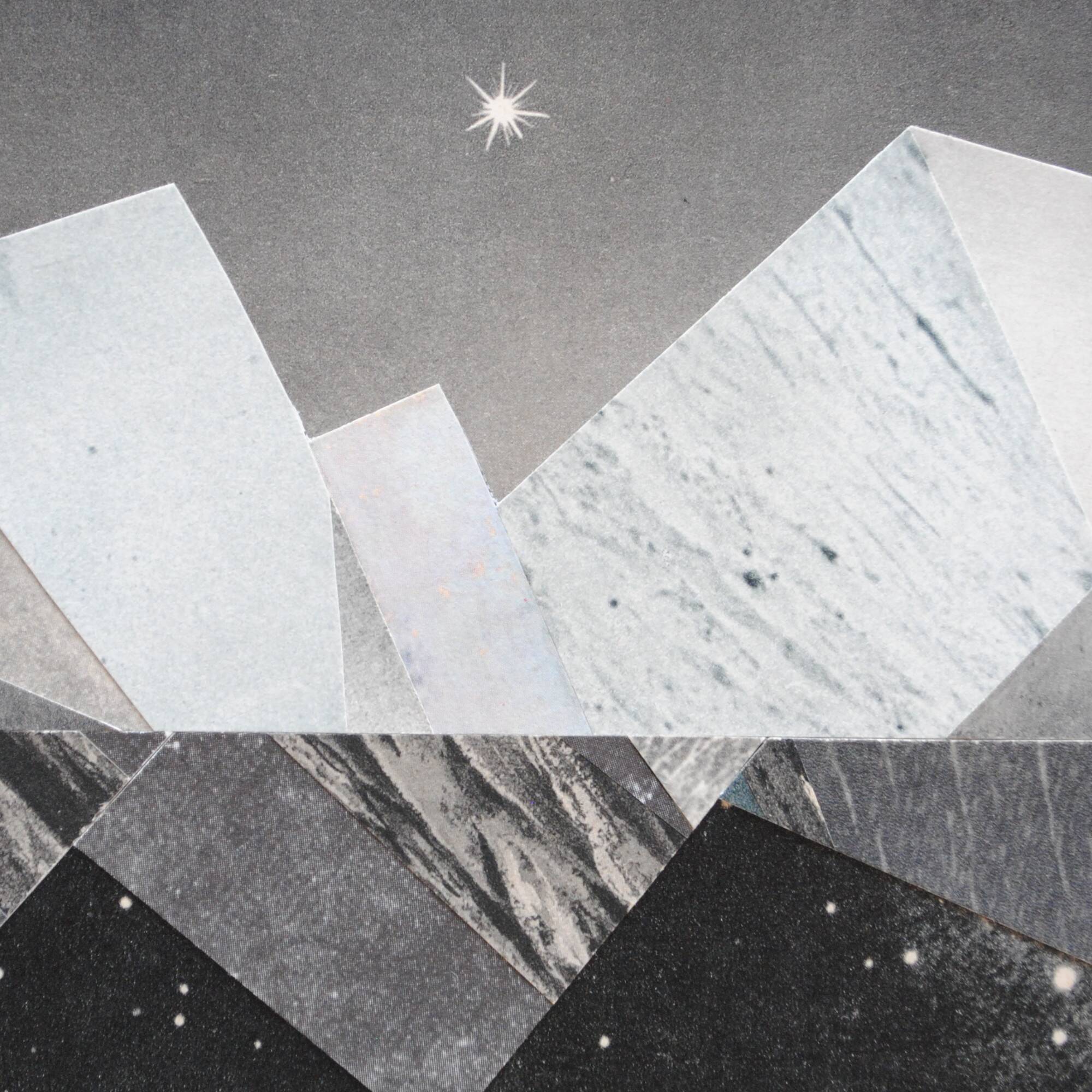 Collage on paper • mineralogie v